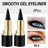 2Pcs Gel Eyeliner Pencil, Natural Black Eyeliner Cream for Older Women